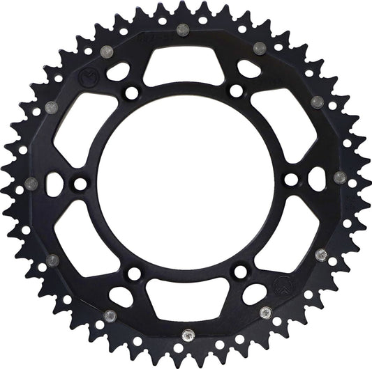 MOOSE REAR SPROCKET / 51 TEETH / 520 PITCH / BLACK/NATURAL / ALUMINIUM/STEEL 1210-897-51-10X
