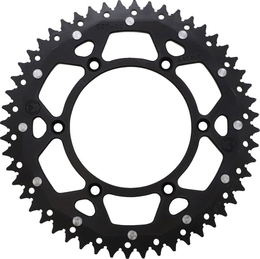 MOOSE REAR SPROCKET / 52 TEETH / 520 PITCH / BLACK/NATURAL / ALUMINIUM/STEEL 1210-897-52-10X