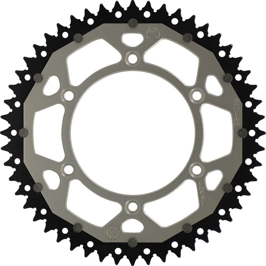 MOOSE REAR SPROCKET / 52 TEETH / 520 PITCH / SILVER/NATURAL / ALUMINIUM/STEEL 1210-897-52-11X