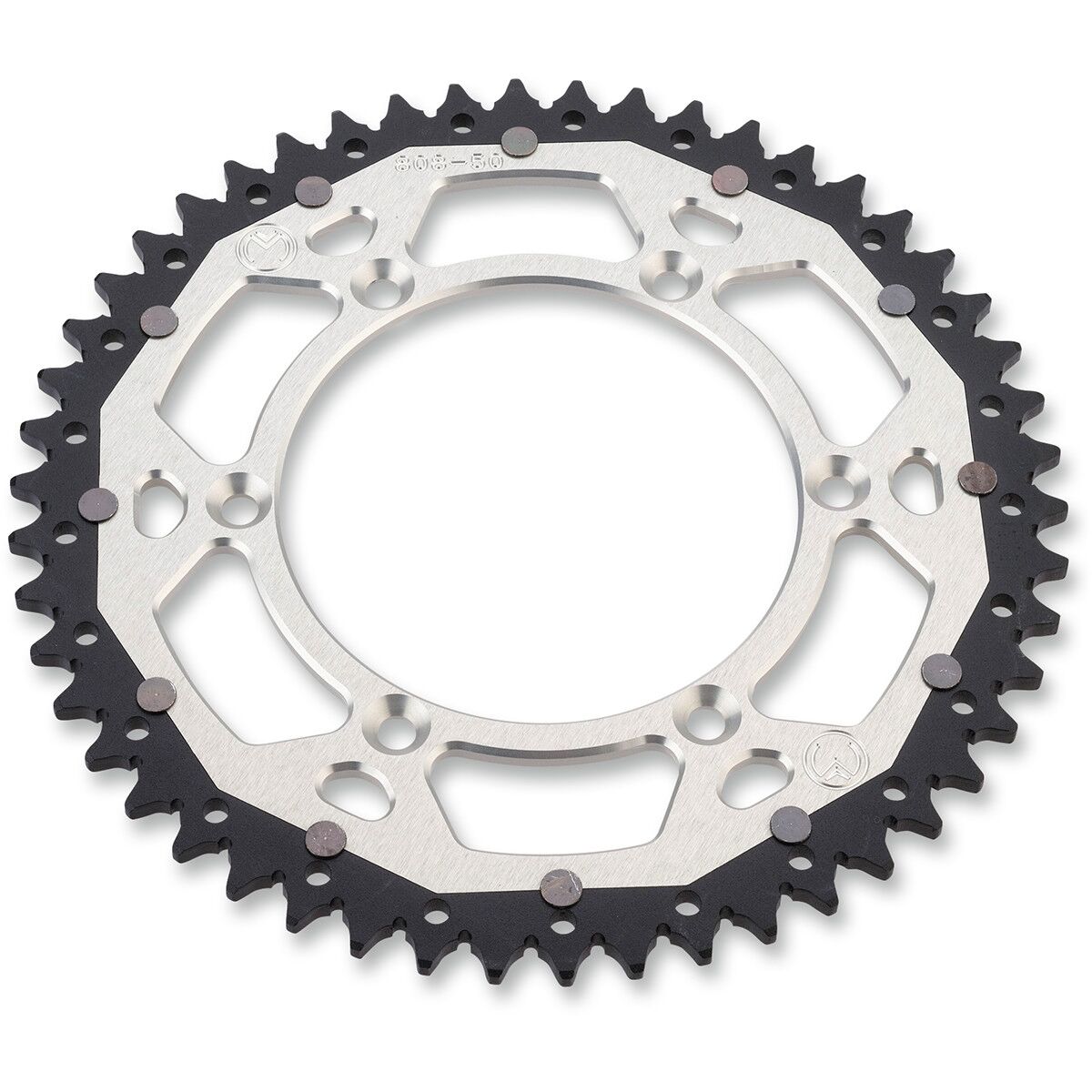 MOOSE REAR SPROCKET / 52 TEETH / 520 PITCH / SILVER/NATURAL / ALUMINIUM/STEEL 1210-460-52-11X