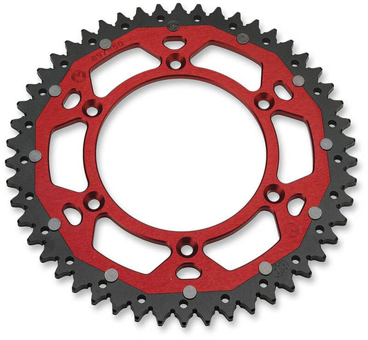 MOOSE REAR SPROCKET / 50 TEETH / 520 PITCH / RED/NATURAL / ALUMINIUM/STEEL 1210-BET-50-13X