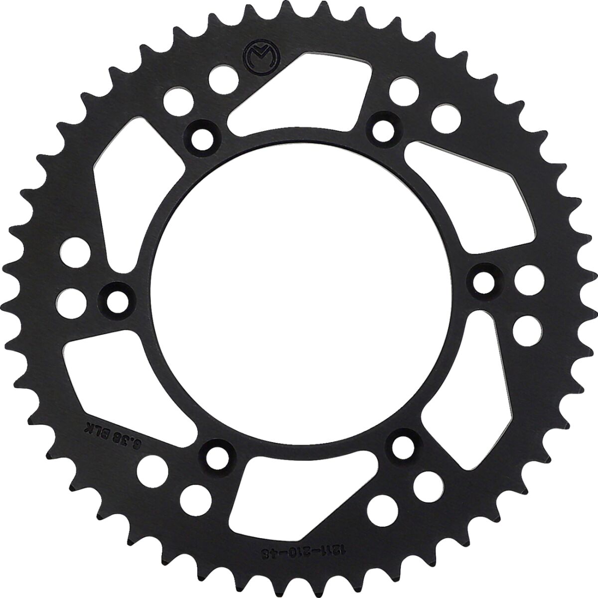 MOOSE REAR SPROCKET 48 TEETH ALUMINIUM BLACK 1211-210-48-10