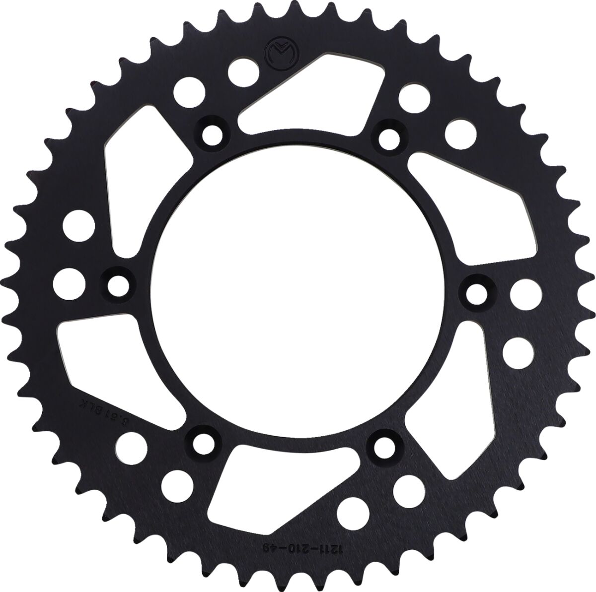 MOOSE REAR SPROCKET 49 TEETH ALUMINIUM BLACK 1211-210-49-10