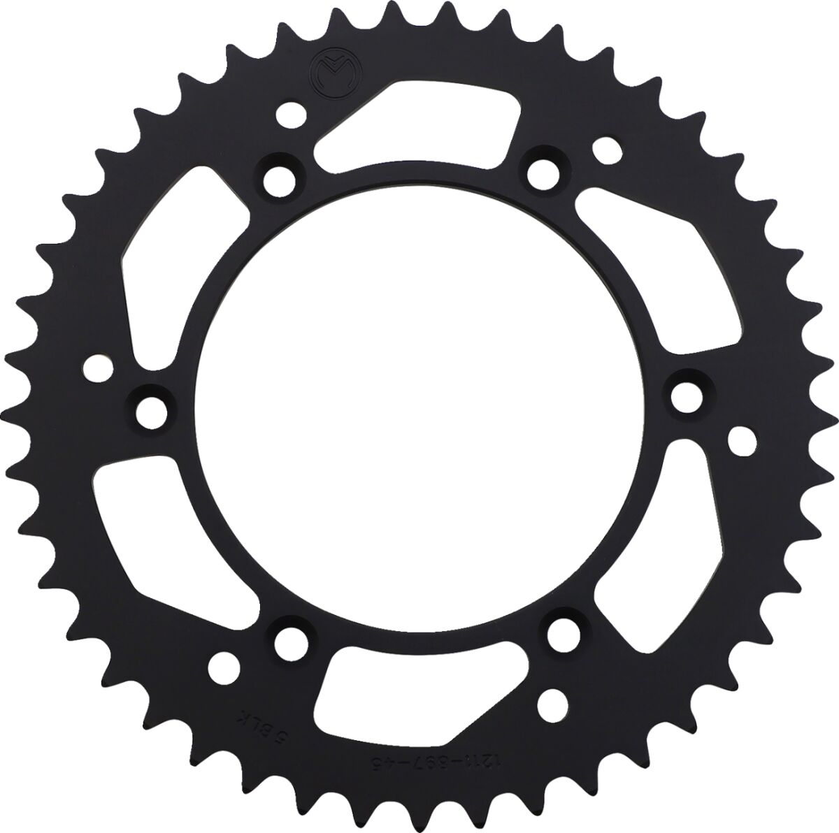 MOOSE REAR SPROCKET 45 TEETH ALUMINIUM BLACK 1211-897-45-10
