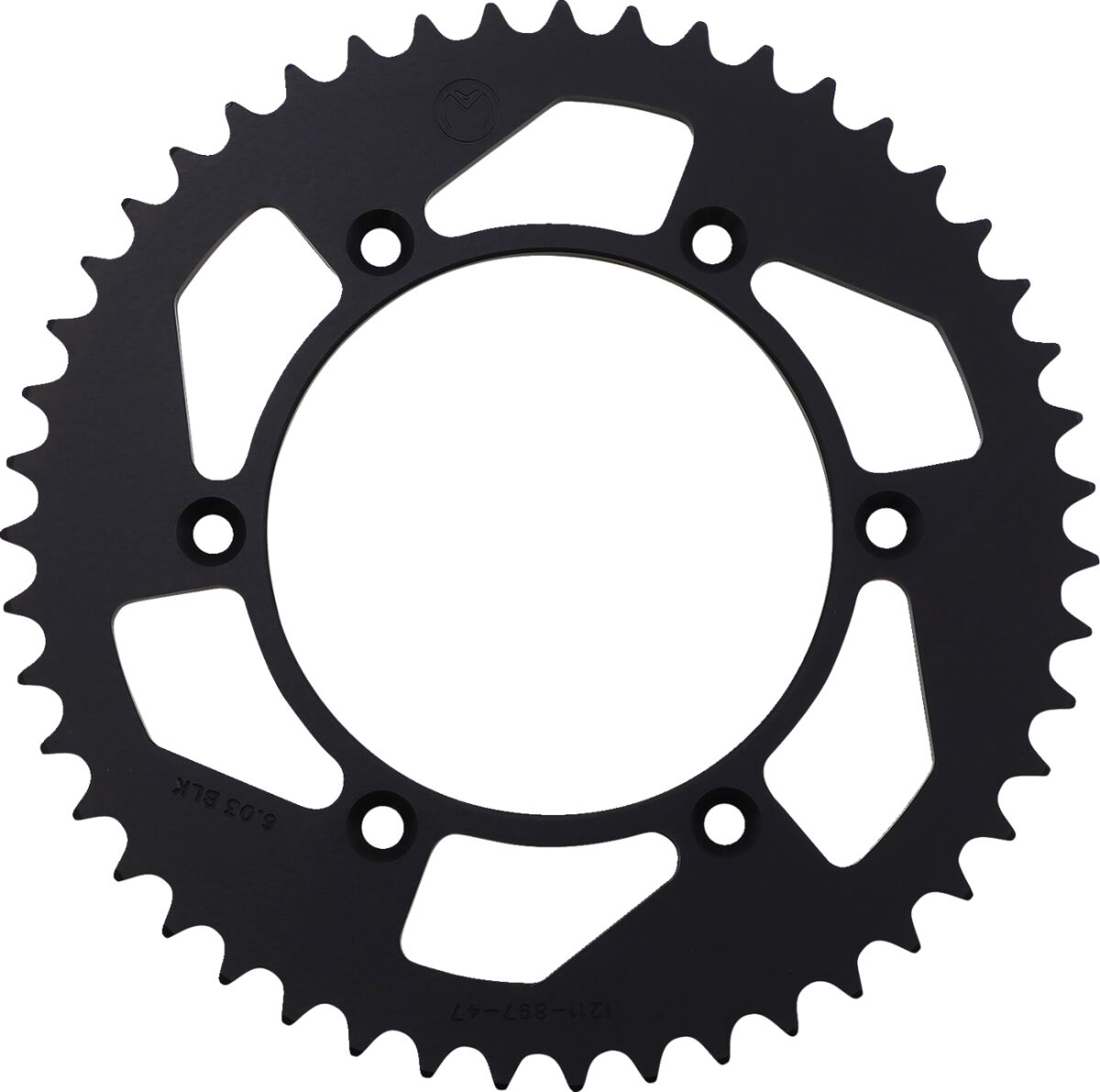 MOOSE REAR SPROCKET 47 TEETH ALUMINIUM BLACK 1211-897-47-10