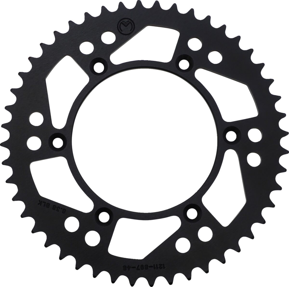 MOOSE REAR SPROCKET 48 TEETH ALUMINIUM BLACK 1211-897-48-10
