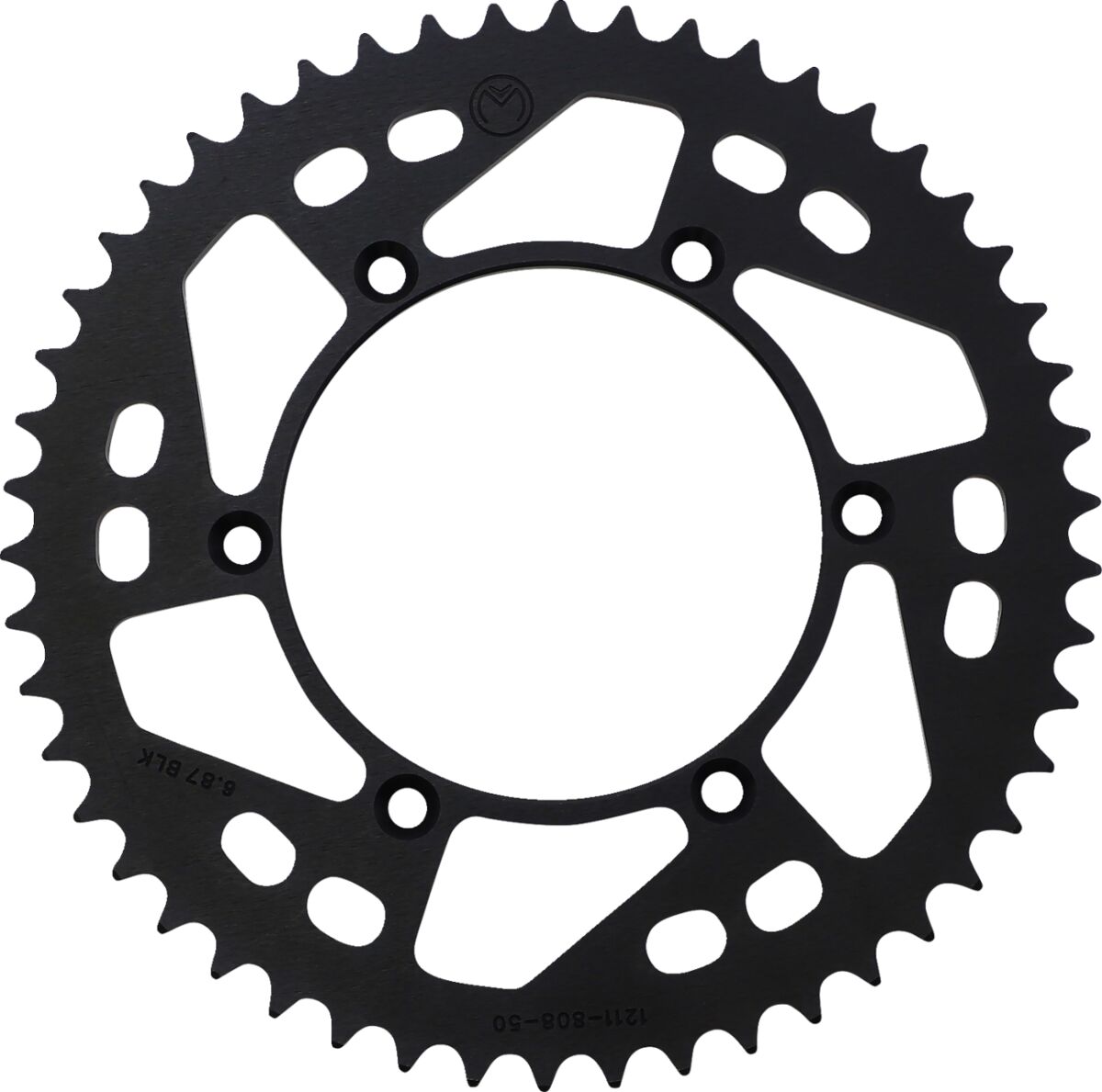 MOOSE REAR SPROCKET 50 TEETH ALUMINIUM BLACK 1211-808-50-10