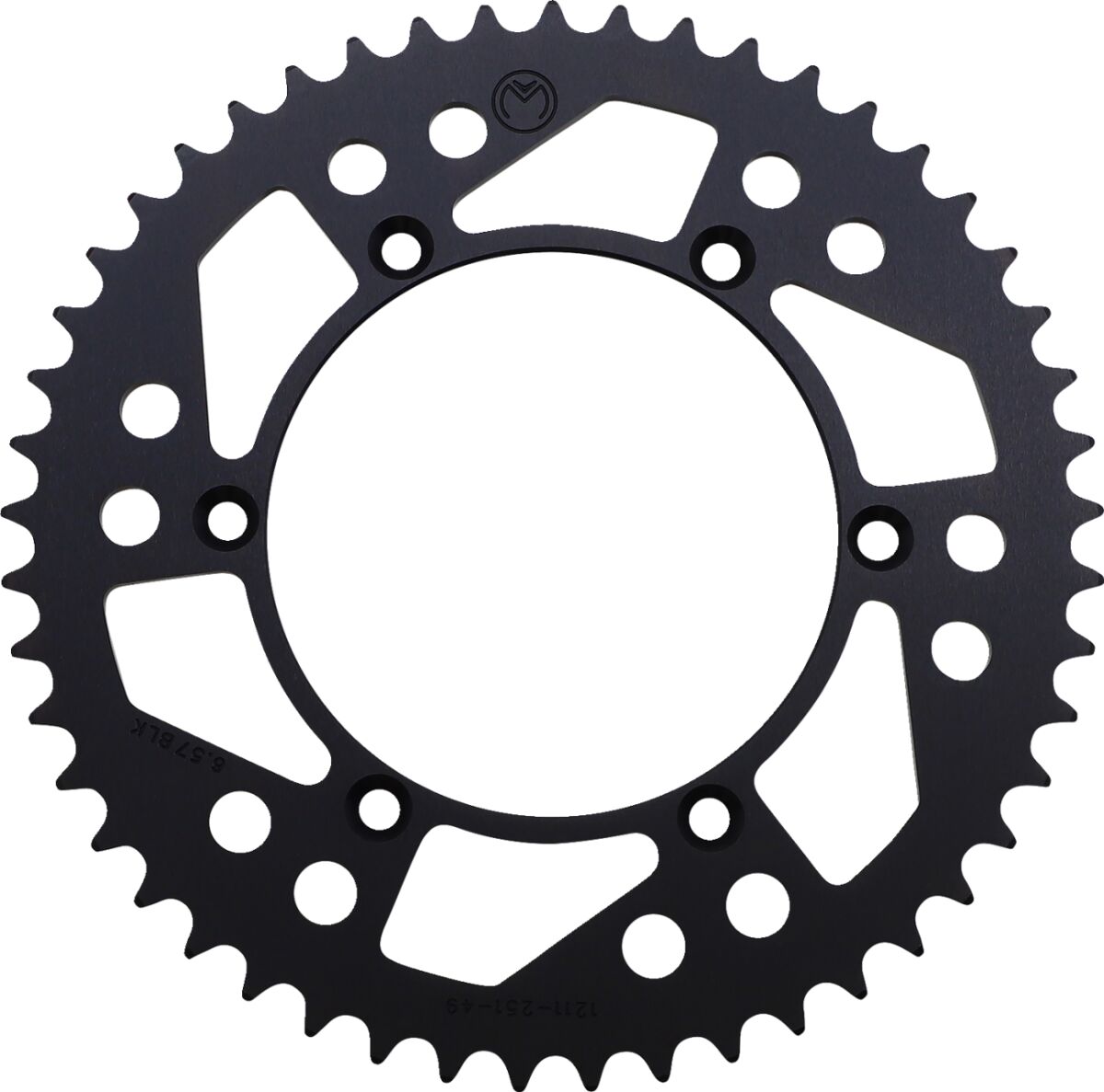MOOSE REAR SPROCKET 49 TEETH ALUMINIUM BLACK 1211-251-49-10