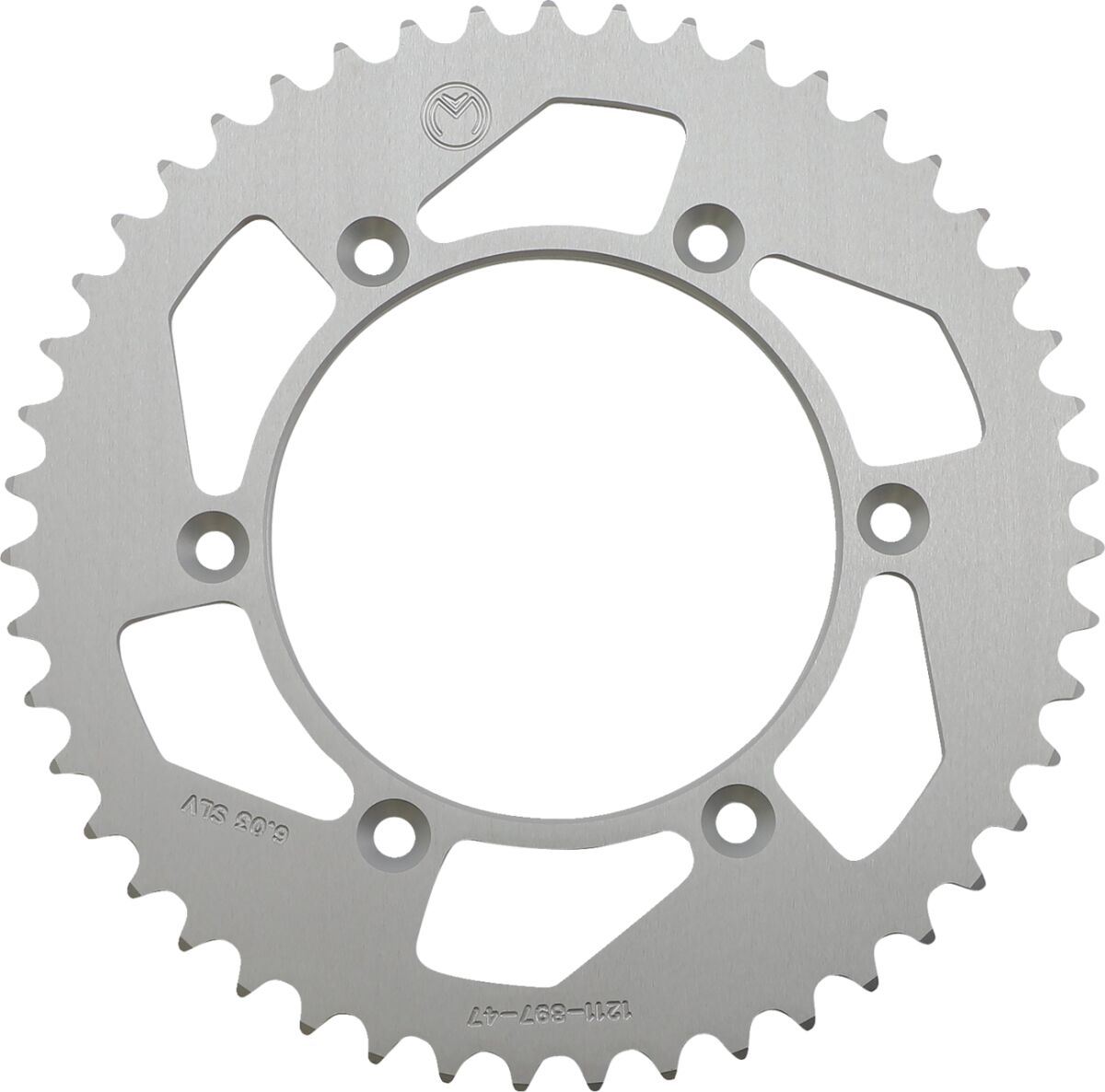 MOOSE REAR SPROCKET 47 TEETH ALUMINIUM SILVER 1211-897-47-11