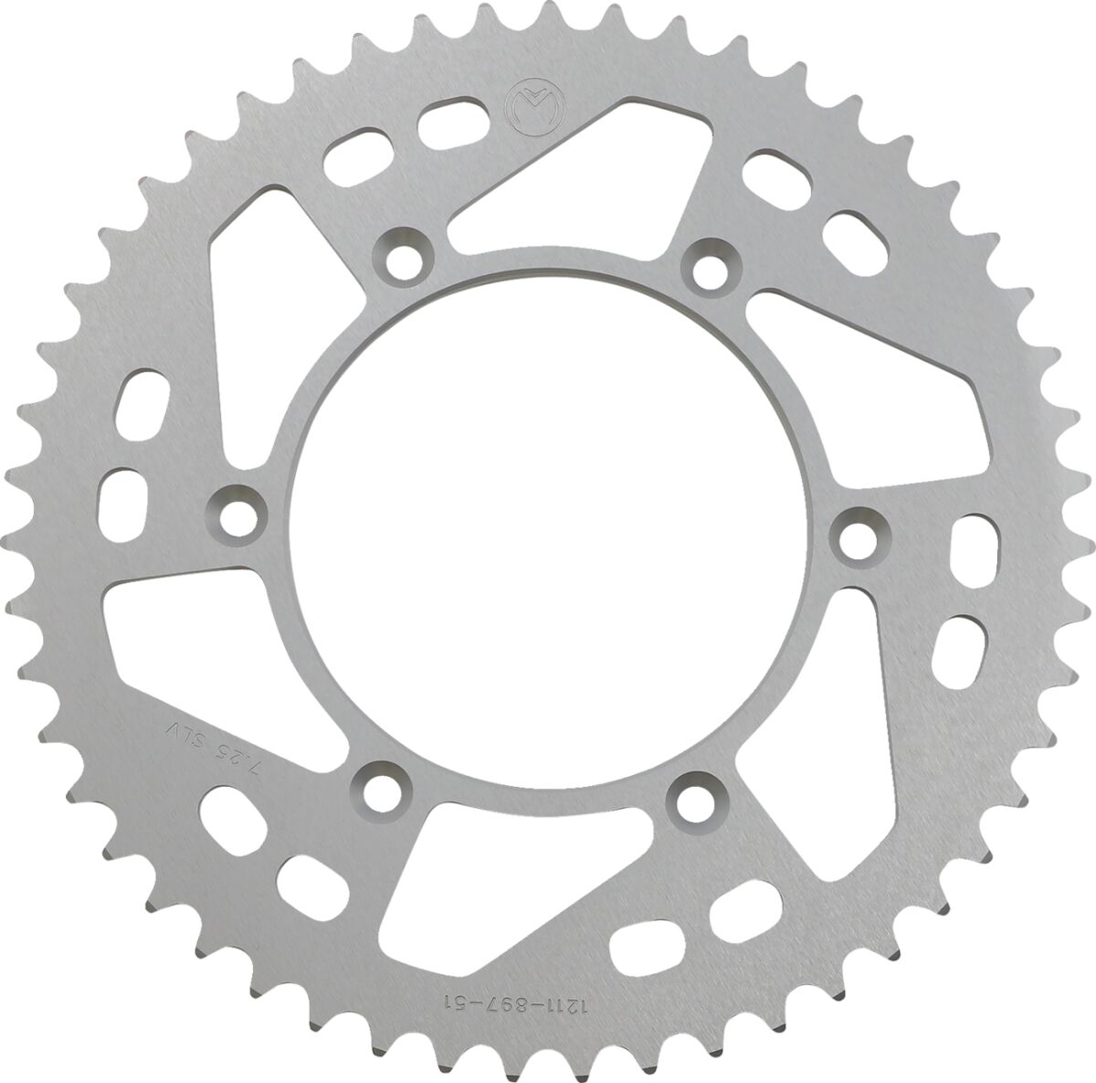 MOOSE REAR SPROCKET 51 TEETH ALUMINIUM SILVER 1211-897-51-11