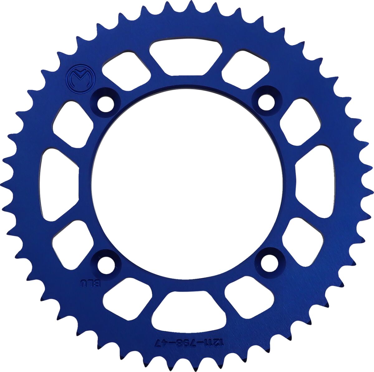 MOOSE REAR SPROCKET 47 TEETH ALUMINIUM BLUE 1211-798-47-12