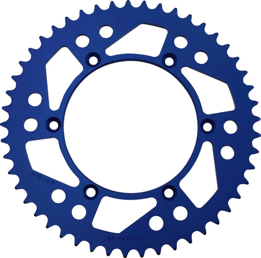 MOOSE REAR SPROCKET 49 TEETH ALUMINIUM BLUE 1211-251-49-12
