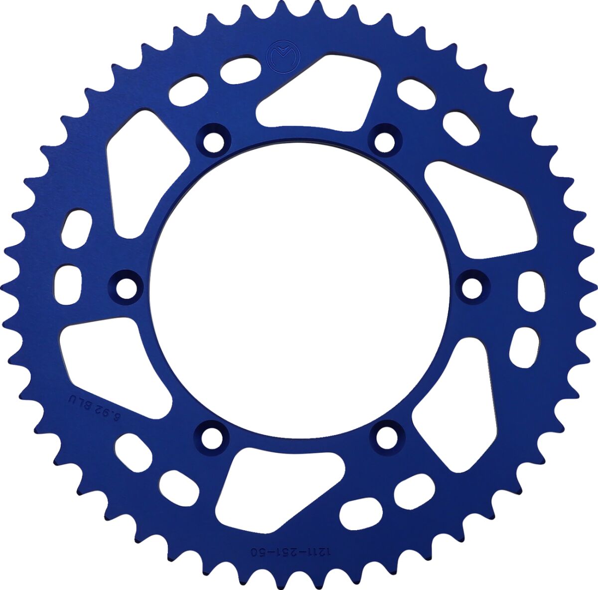 MOOSE REAR SPROCKET 50 TEETH ALUMINIUM BLUE 1211-251-50-12