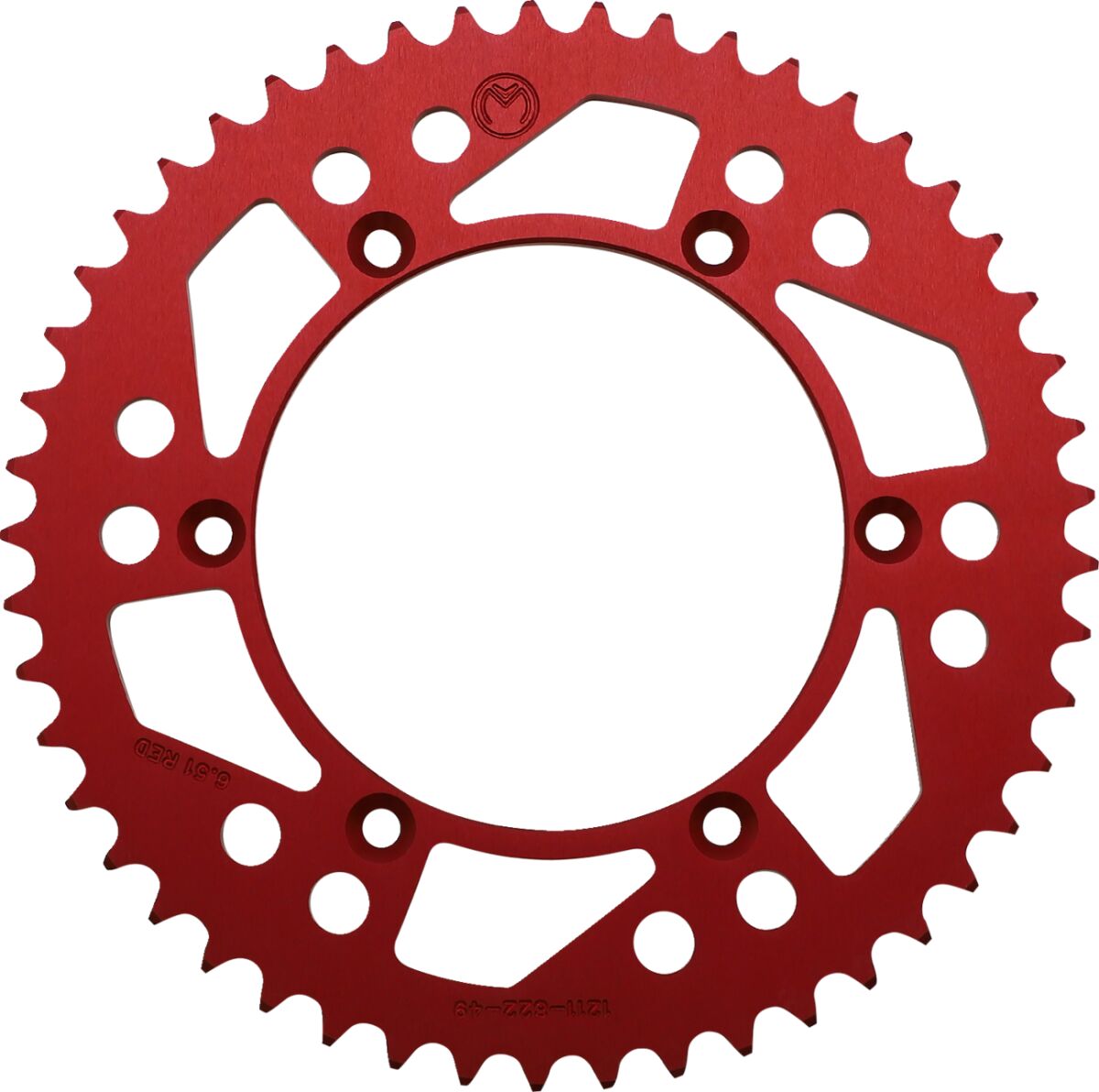 MOOSE REAR SPROCKET 49 TEETH ALUMINIUM RED 1211-822-49-13