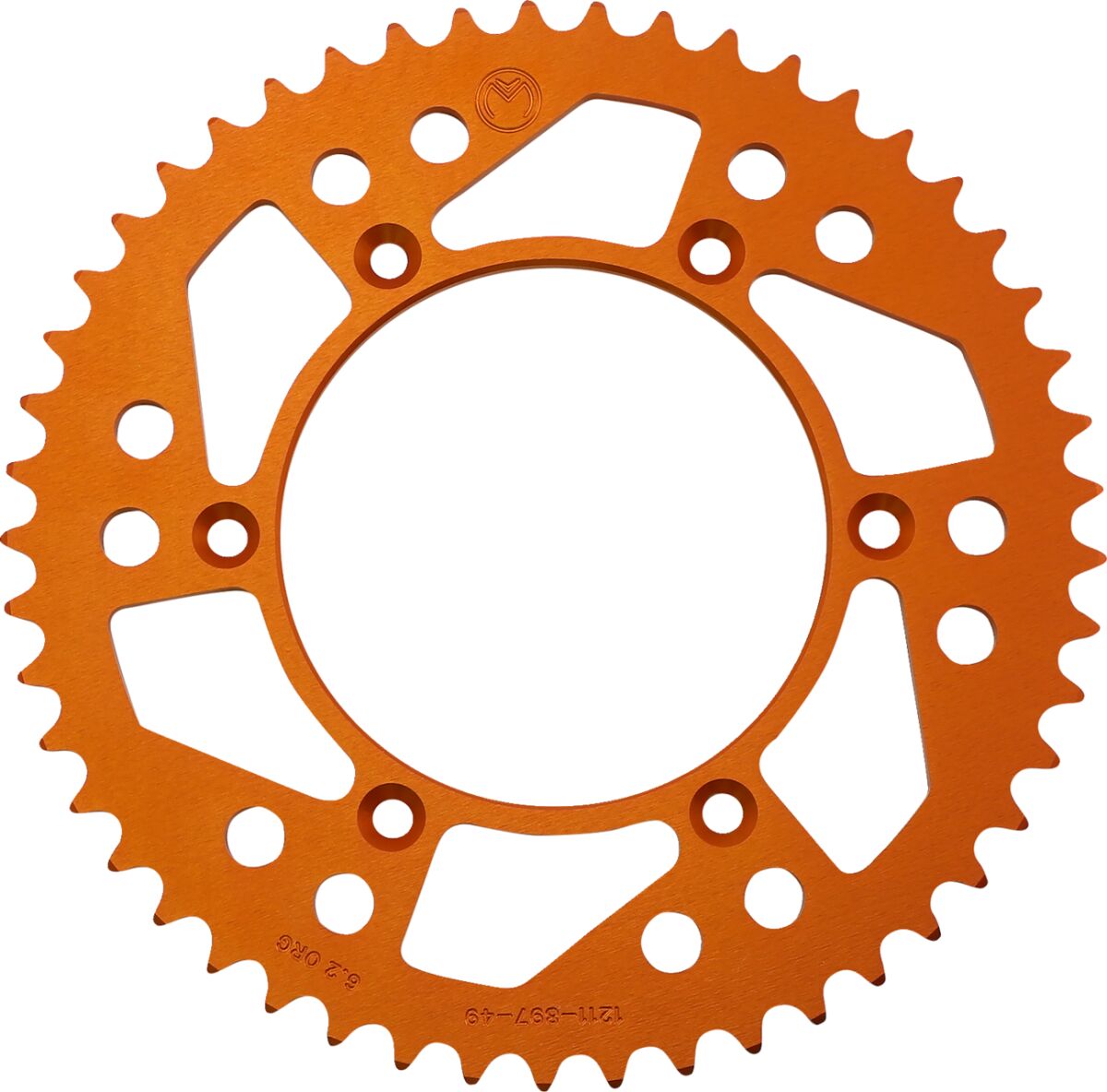 MOOSE REAR SPROCKET 49 TEETH ALUMINIUM ORANGE 1211-897-49-14