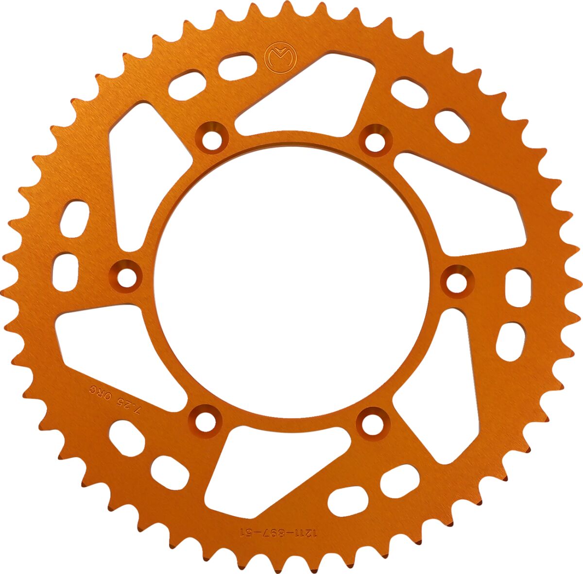 MOOSE REAR SPROCKET 51 TEETH ALUMINIUM ORANGE 1211-897-51-14