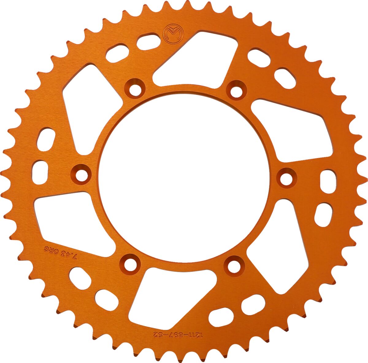 MOOSE REAR SPROCKET 52 TEETH ALUMINIUM ORANGE 1211-897-52-14