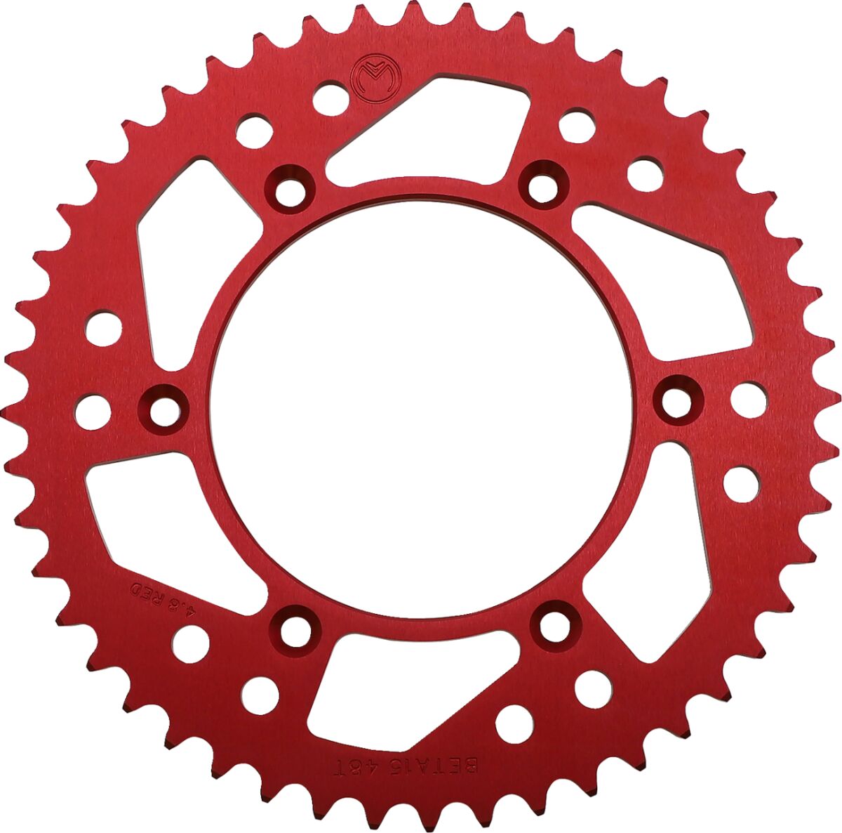 MOOSE REAR SPROCKET / 48 TEETH / 520 PITCH / RED / ALUMINUM 1211-BET-48-13