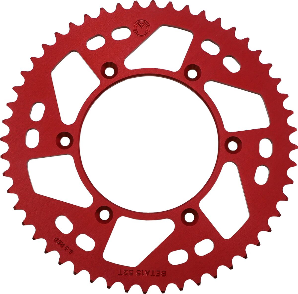 MOOSE REAR SPROCKET / 52 TEETH / 520 PITCH / RED / ALUMINUM 1211-BET-52-13