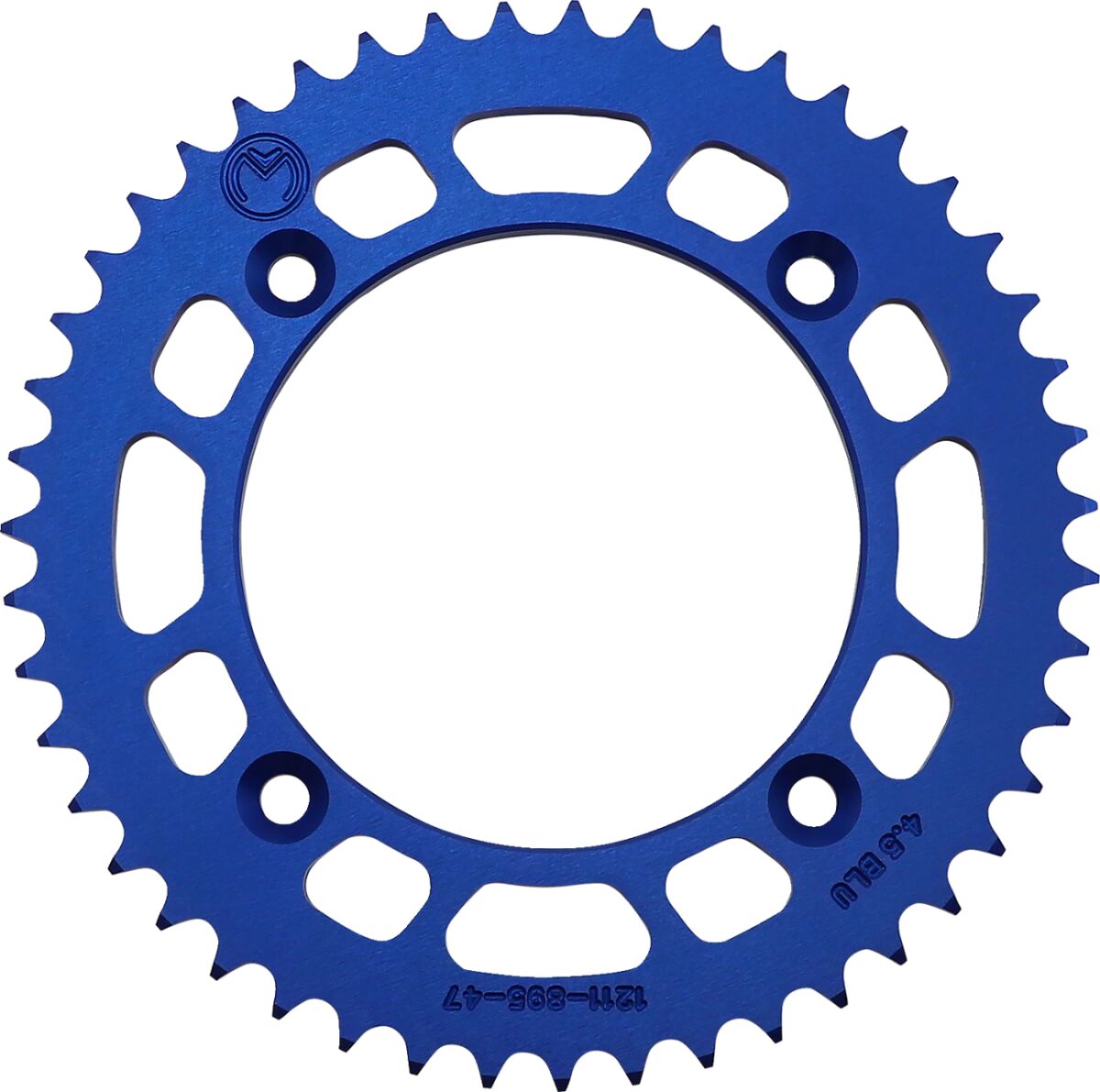 MOOSE REAR SPROCKET / 47 TEETH / 428 PITCH / BLUE / ALUMINUM 1211-895-47-12