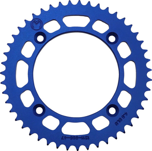 Moose Rear Sprocket / 47 Teeth / 428 Pitch / Blue / Aluminum 1211-895-47-12
