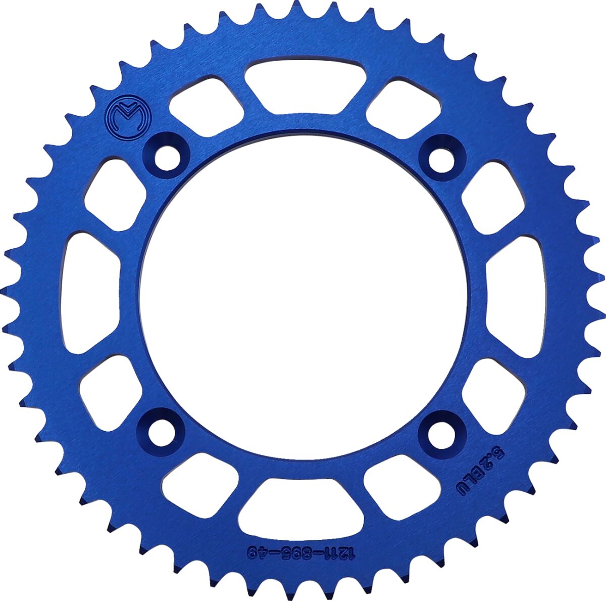 MOOSE REAR SPROCKET / 49 TEETH / 428 PITCH / BLUE / ALUMINUM 1211-895-49-12