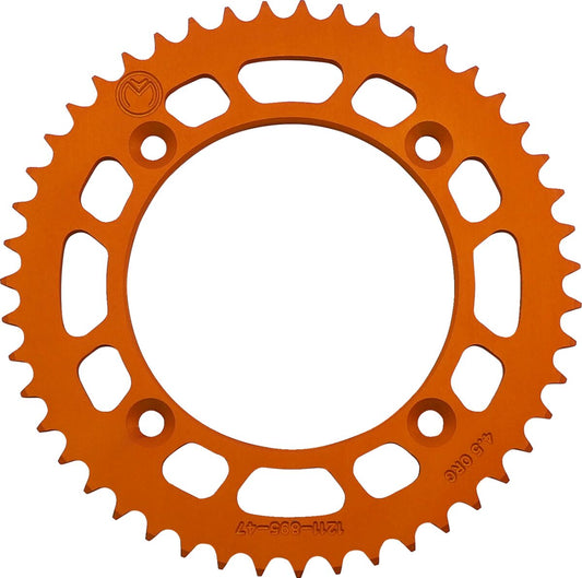 Moose Rear Sprocket / 47 Teeth / 428 Pitch / Orange / Aluminum 1211-895-47-14