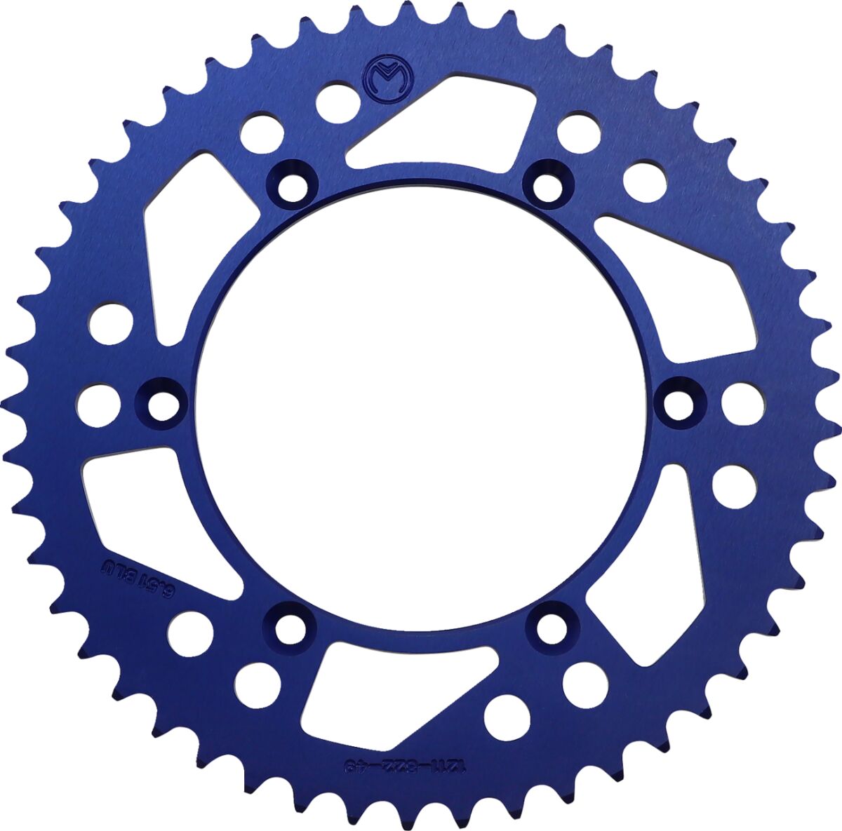 MOOSE REAR SPROCKET / 49 TEETH / 520 PITCH / BLUE / ALUMINUM 1211-822-49-12