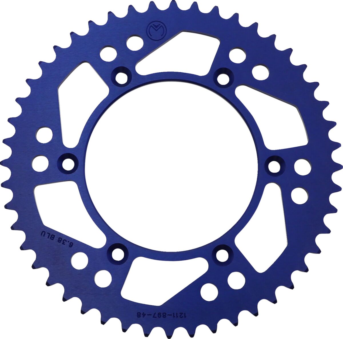 MOOSE REAR SPROCKET / 48 TEETH / 520 PITCH / BLUE / ALUMINUM 1211-897-48-12