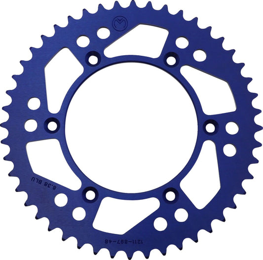 MOOSE REAR SPROCKET / 48 TEETH / 520 PITCH / BLUE / ALUMINUM 1211-897-48-12