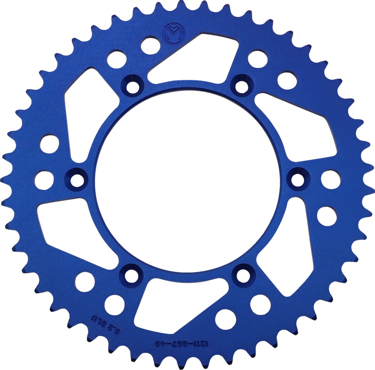 MOOSE REAR SPROCKET / 49 TEETH / 520 PITCH / BLUE / ALUMINUM 1211-897-49-12
