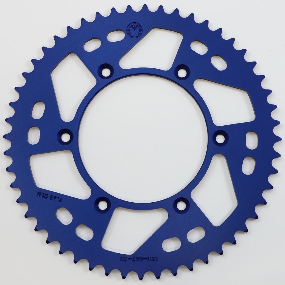 MOOSE REAR SPROCKET / 52 TEETH / 520 PITCH / BLUE / ALUMINUM 1211-897-52-12