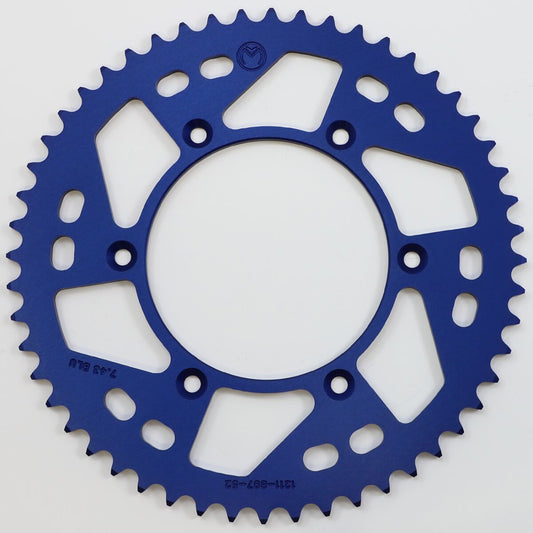 Moose Rear Sprocket / 52 Teeth / 520 Pitch / Blue / Aluminum 1211-897-52-12