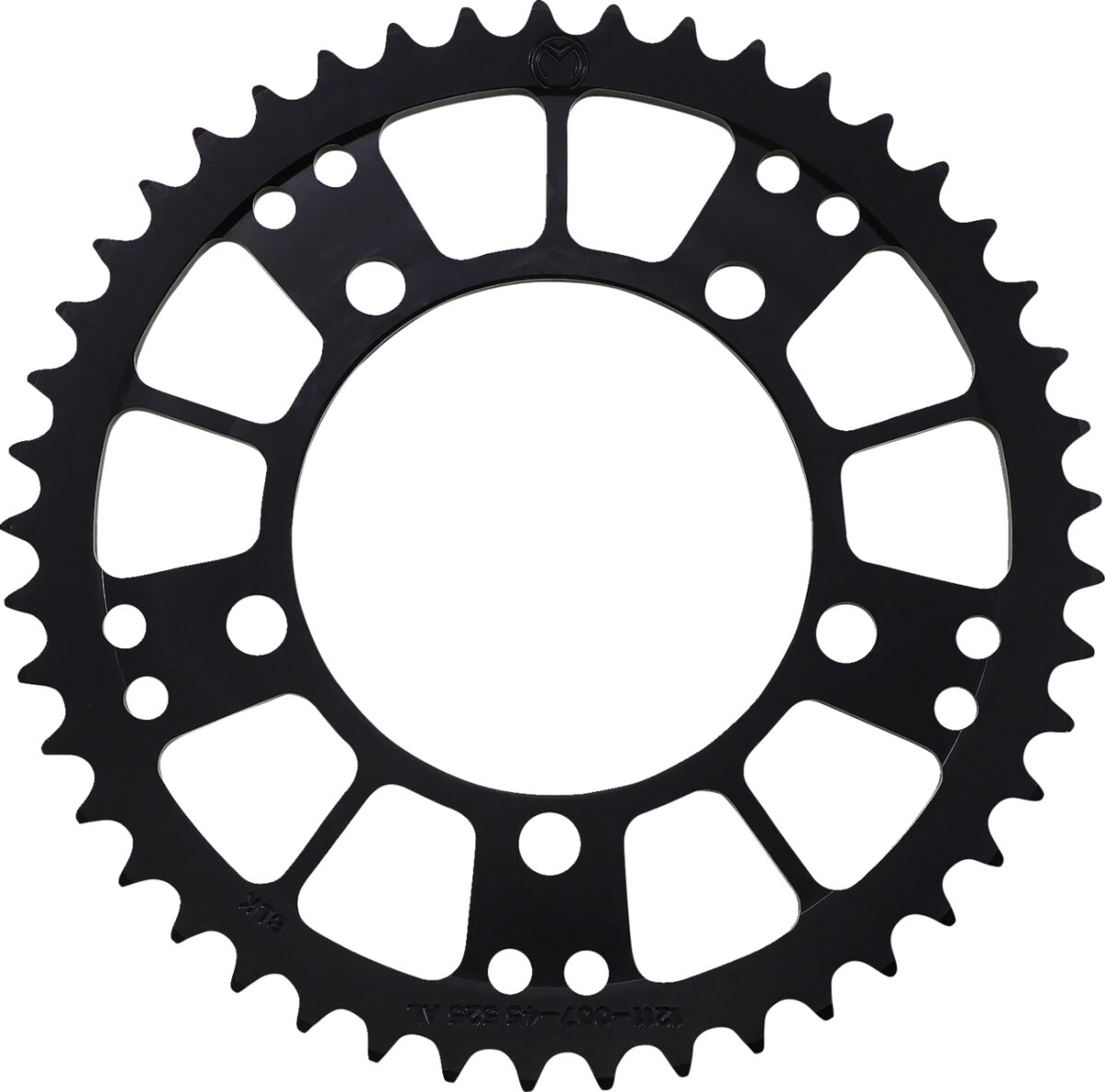 MOOSE REAR SPROCKET / 45 TEETH / 525 PITCH / BLACK / ALUMINUM 1211-007-45-10