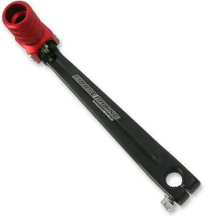 MOOSE SHIFT LEVER FOLDING FORGED ALUMINUM RED 81-0102-02-10