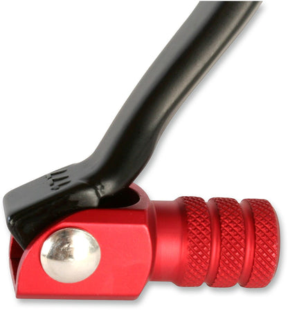 MOOSE SHIFT LEVER FOLDING FORGED ALUMINUM RED 81-0102-02-10