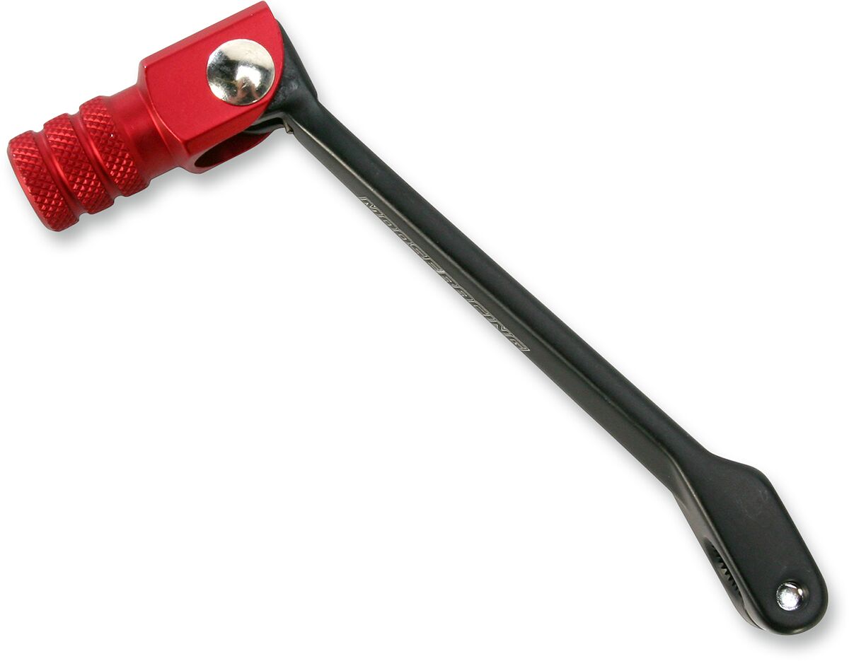 MOOSE SHIFT LEVER FOLDING FORGED ALUMINUM RED 81-0102-02-10