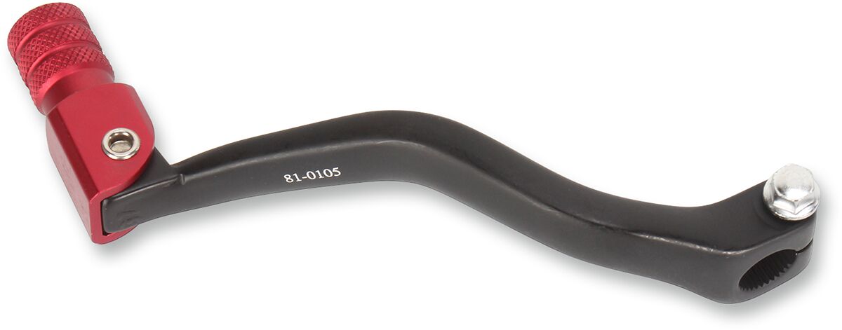 MOOSE SHIFT LEVER FOLDING FORGED ALUMINUM RED 81-0105-02-10