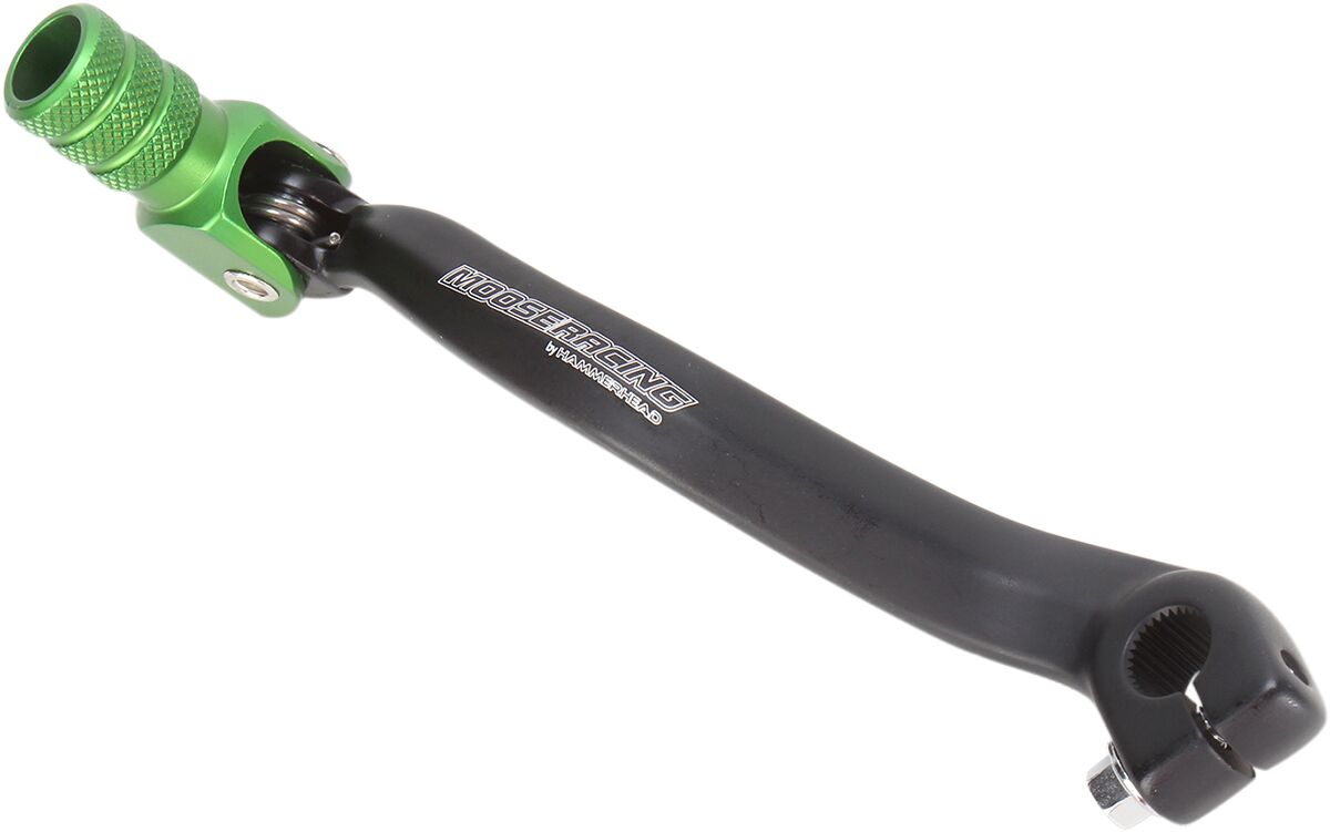 MOOSE SHIFT LEVER FOLDING FORGED ALUMINUM GREEN 81-0341-02-30
