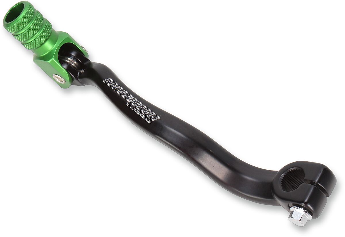 MOOSE SHIFT LEVER FOLDING FORGED ALUMINUM GREEN 81-0342-02-30