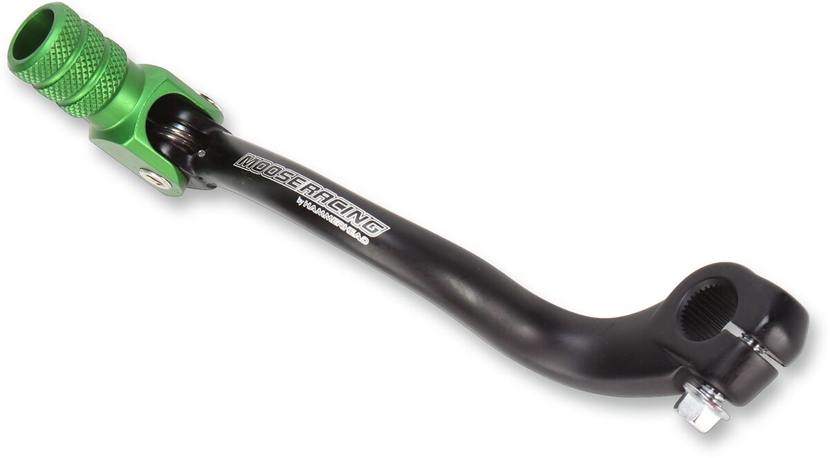 MOOSE SHIFT LEVER FOLDING FORGED ALUMINUM GREEN 81-0344-02-30