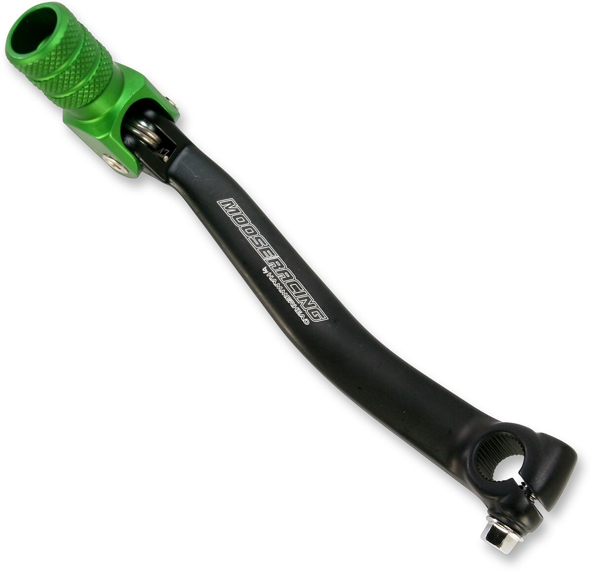 MOOSE SHIFT LEVER FOLDING FORGED ALUMINUM GREEN 81-0347-02-30