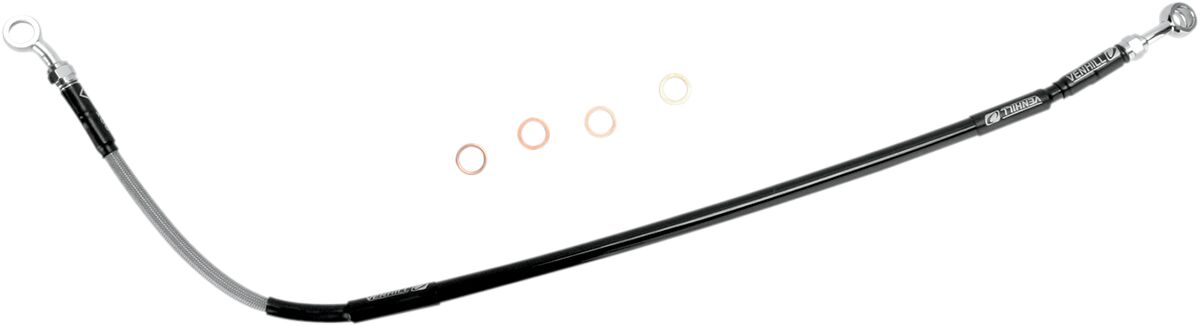 MOOSE BRAKE LINE STAINLESS STEEL REAR HONDA H02-2-035/P-CL