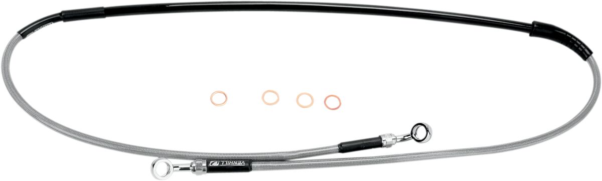 MOOSE BRAKE LINE STAINLESS STEEL FRONT KAWASAKI/SUZUKI K02-1-046/P-CL
