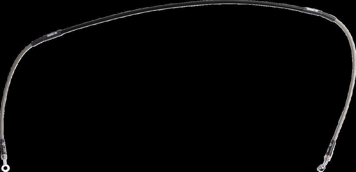MOOSE Stainless Steel Braided Brake Line Y01-1-022/P-CL