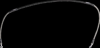 MOOSE Stainless Steel Braided Brake Line Y01-1-022/P-CL