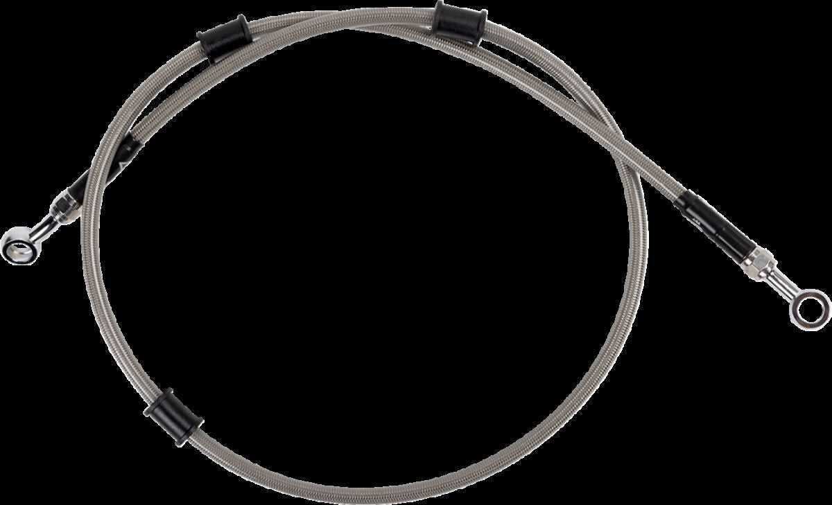MOOSE Stainless Steel Braided Brake Line Y01-1-023/P-CL