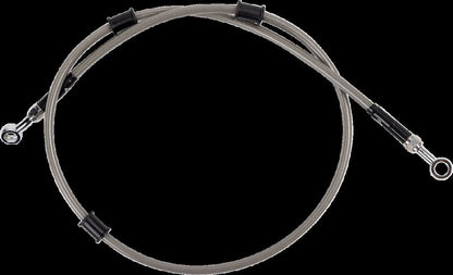 MOOSE Stainless Steel Braided Brake Line Y01-1-023/P-CL