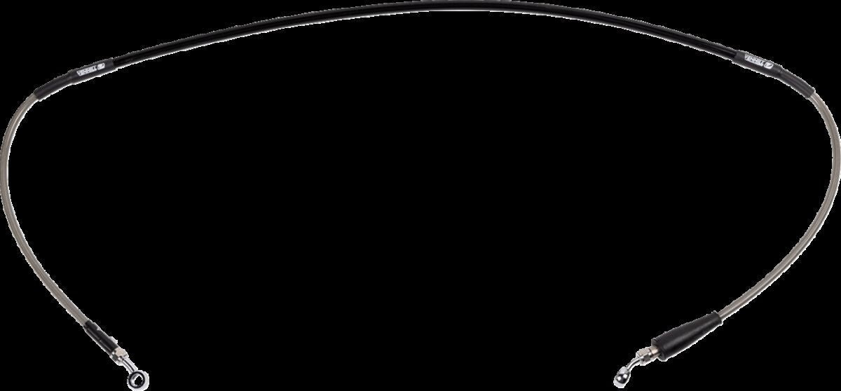 MOOSE Stainless Steel Braided Brake Line Y01-1-073/P-CL