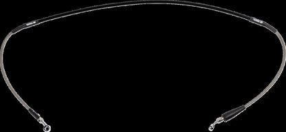 MOOSE Stainless Steel Braided Brake Line Y01-1-073/P-CL